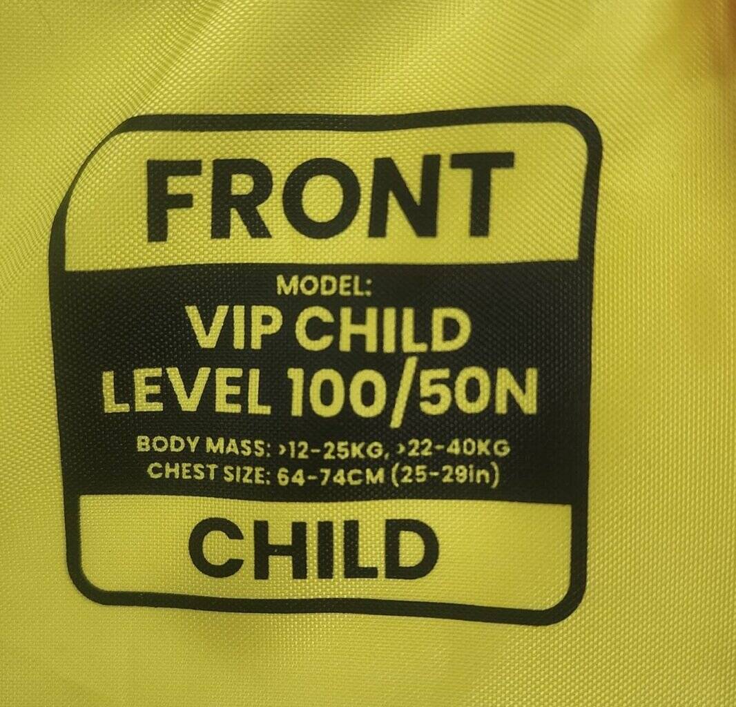 CHILD PFD Specs BLA 214024