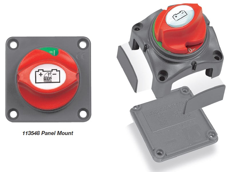 113548 BEP Contour Battery Master Switch - Panel Mount