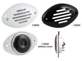 116031 Marinco Compact Hidden Electric Horn with Grill 12V Black