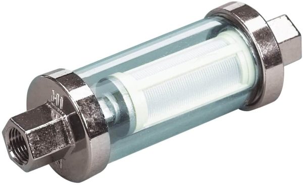 In - Line Outboard Fuel Filter with hose tails