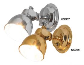 122356 Light - Halogen Bulkhead Brass Switch 12V 10W bulb