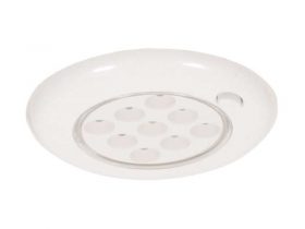 122386 Mini Dome Light - LED Recessed Switched White Round 9 LED