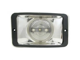 123004 Marine Town Cockpit Light - Rectangular Stainless Steel 130X78mm