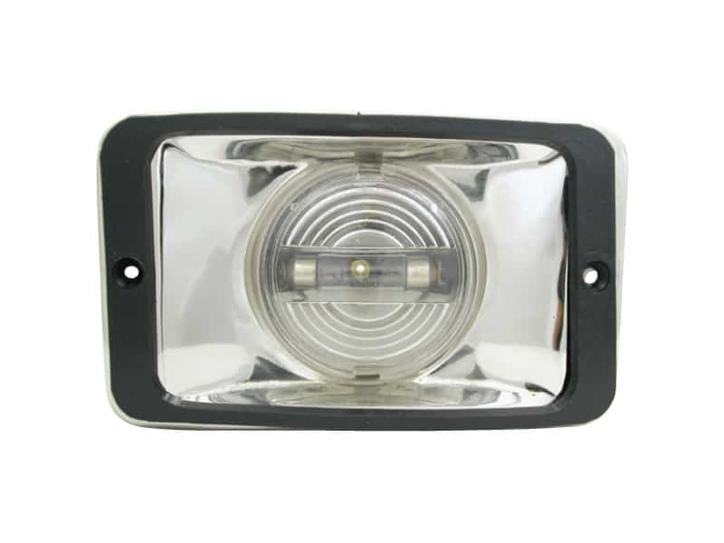 123004 Marine Town Cockpit Light - Rectangular Stainless Steel 130X78mm