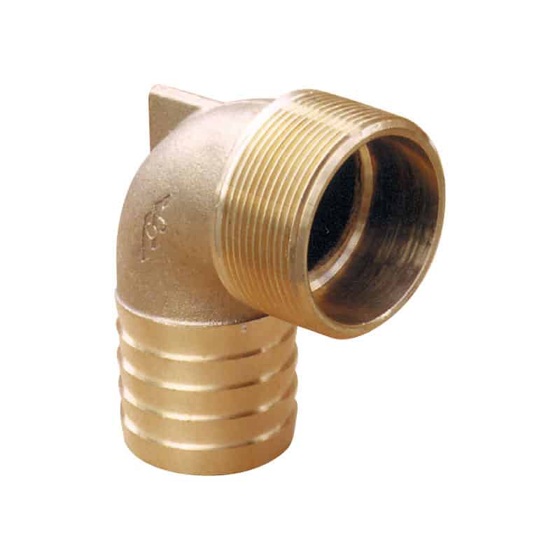 Hose Tail Elbow Bronze 25mm X 1 Bsp