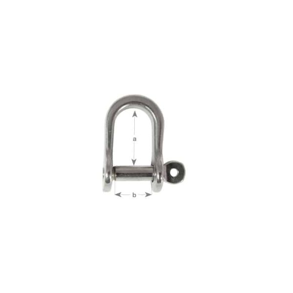 Shackle Dee Pressed G316 S/S 5mm