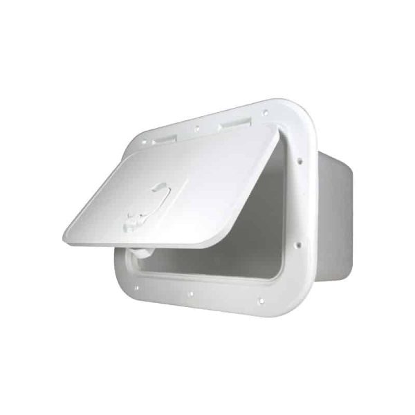 173249 Storage Lockers - Luran Full Lid White 608X354mm