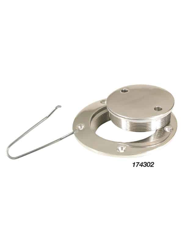 Deck Plate C/W Key Cast 316 S/S 54mm Id