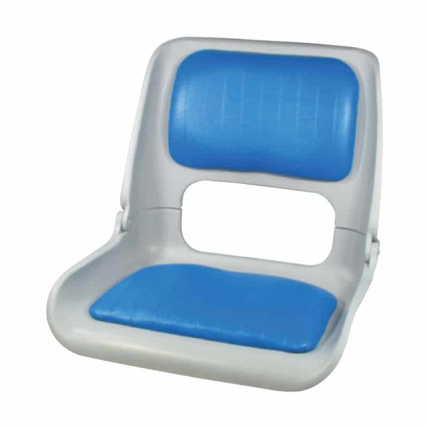 Seat Skipper Shell With Blue Vinyl Pads