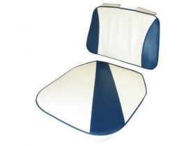 Upholstery Set For Bay Seat Blue White