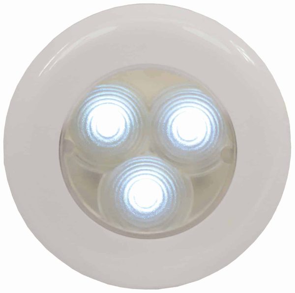 Light -3 X LED Round White 12 Volt
