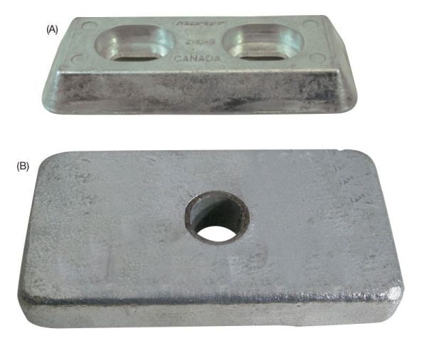 Martyr Anode Block With Centre Hole Zinc 150X150X25mm
