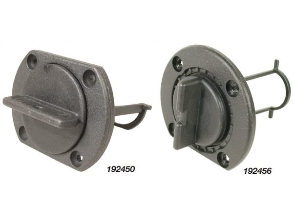 Drain Plug Flat Base Black Plas 40mm C/Out 192456