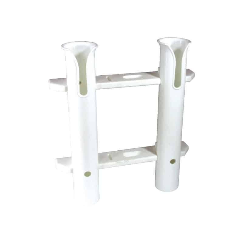 Rod & Knife Holder White Plastic 6 Rods