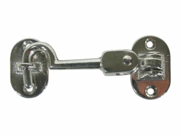 Hook Cabin Double Hinged C/P Brass 100mm