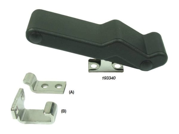 193342 Cam Action Catches - Elastomer right angled keeper 112mm