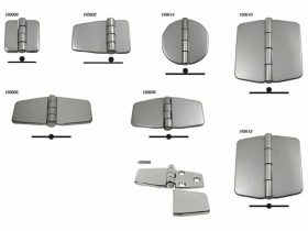 193614 Marine Town Covered Hinges - Stainless Steel 66X66x9mm