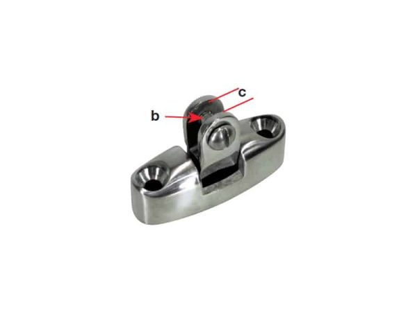 195059 Canopy Deck Mount Pivot Stainless Steel