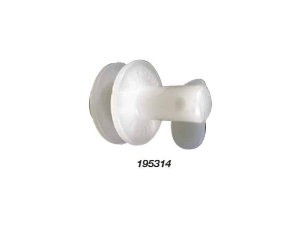 195314 Canvas to Canvas Stayput Fastener Double White Pack Of 25