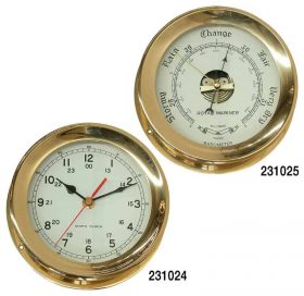 231025 Marine Town Barometers - Brass 185mm