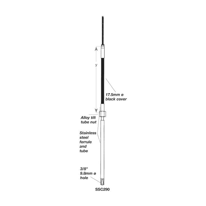 Cable Steering Ssc290 23Ft