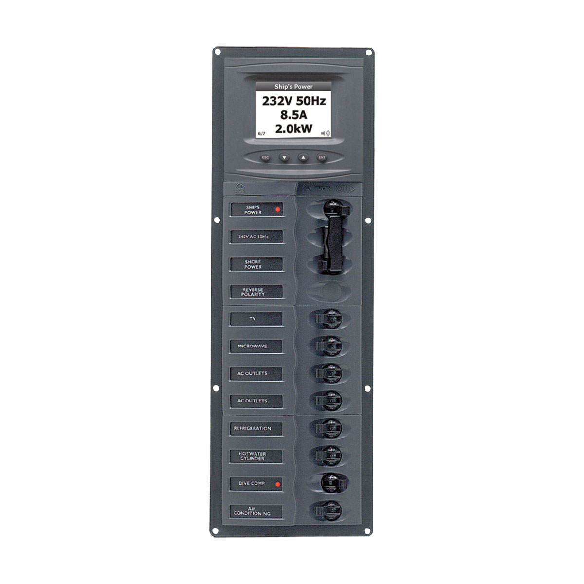 113226 BEP AC 8 circuits plus mains