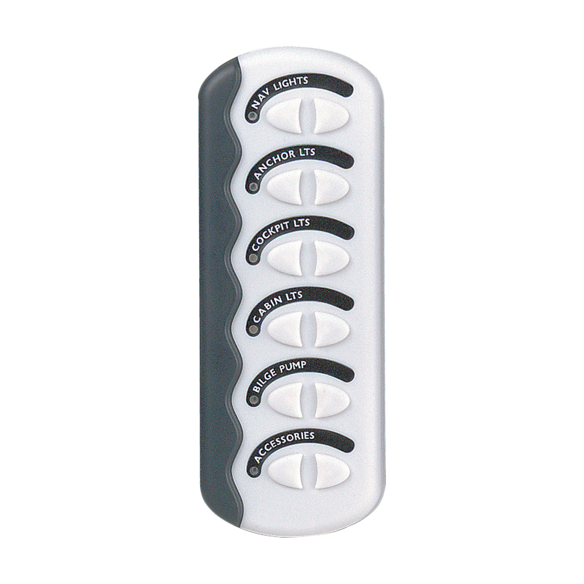 BEP Contour Generation 2 Splash Proof Switch Panels - White - Gang 6