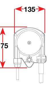 280132 Seastar QC helm Dimensions