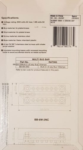 113512 BEP Busbar With Cover