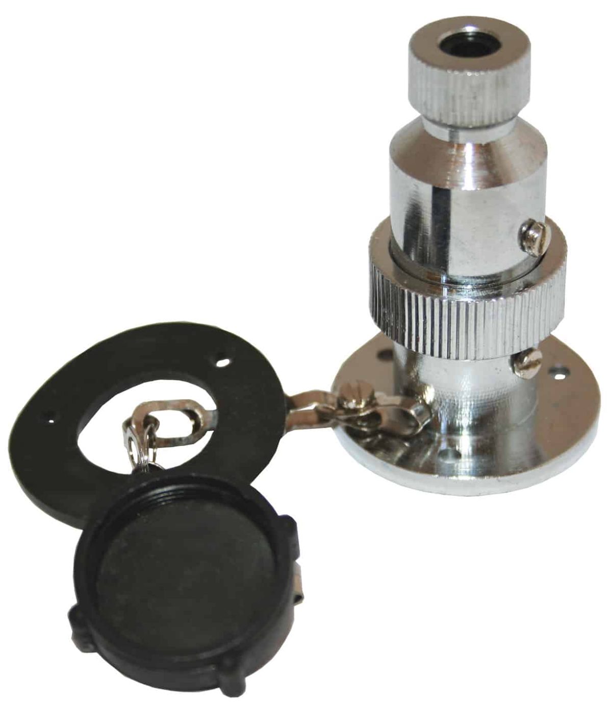 Power Plug - Chrome Brass - 2 pin complete
