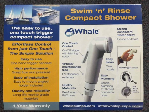 134117 Whale Swim 'n' Rinse Compact Deck Shower