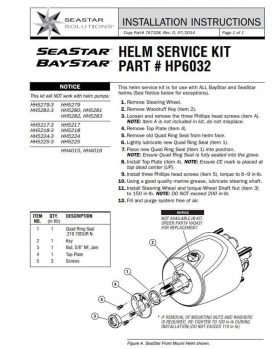 Seastar Helm Service Kit HP6032