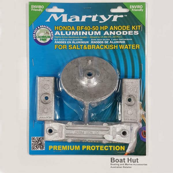 Martyr Honda BF40-50 HP Aluminum Anode Kit CMHBF4050KITA Salt & Brackish Water