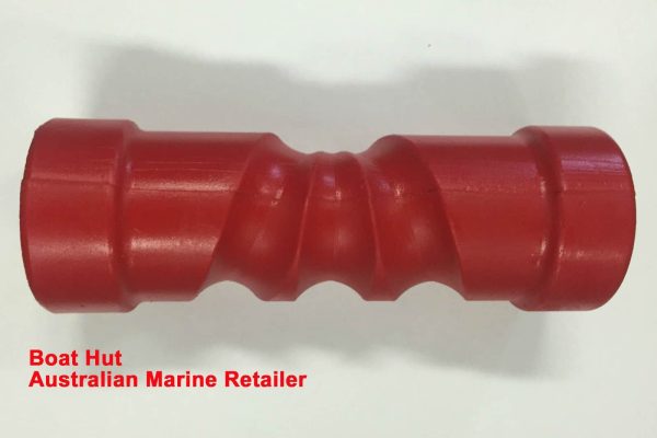 Red Polyurethane Boat Trailer Self Centering Roller 8" 190mm