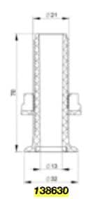 TruDesign Skin Fitting Composite Recessed BSP White