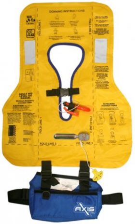 Inflatable PFD - Approved Waist Belt 100N Life Jacket - Manual Inflation