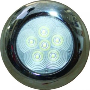 LED Interior Light - Flush Stainless Steel 12 Volt 75 Lumen