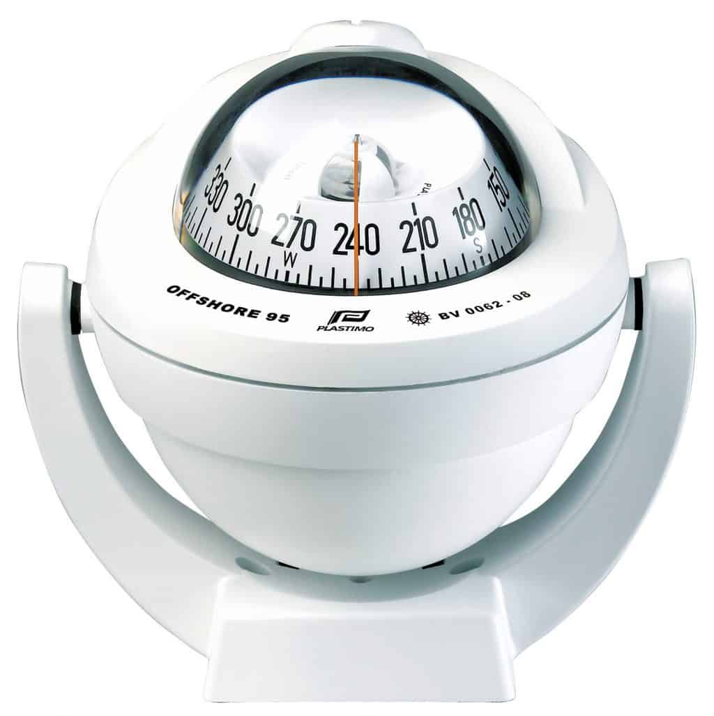 Plastimo Compasses - Offshore 95 Powerboat Bracket Mount White 12V
