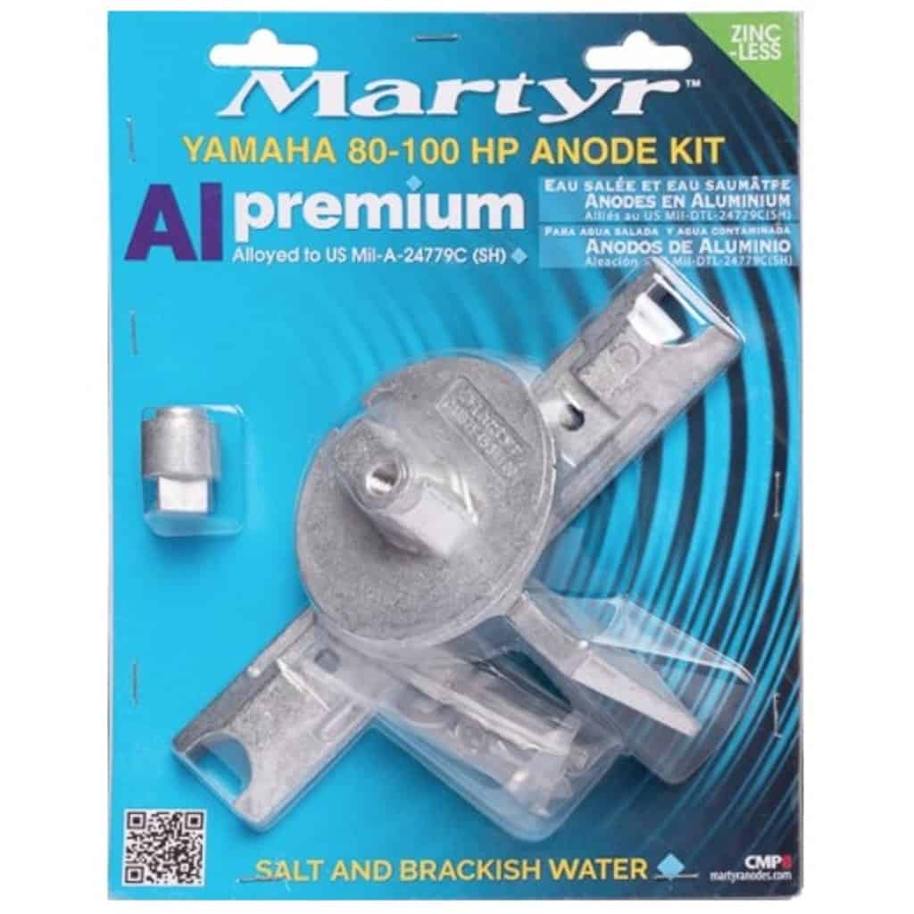 Martyr - Yamaha Aluminium Anode Kit For 80-90-100HP Outboard
