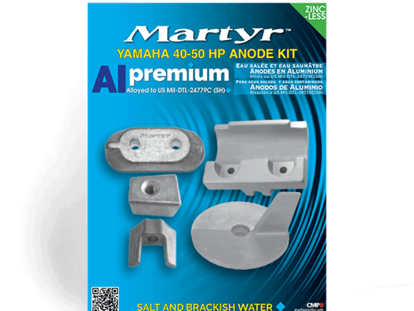 Martyr Anode Kit Aluminium Yamaha 40-50HP CMY4050KITA