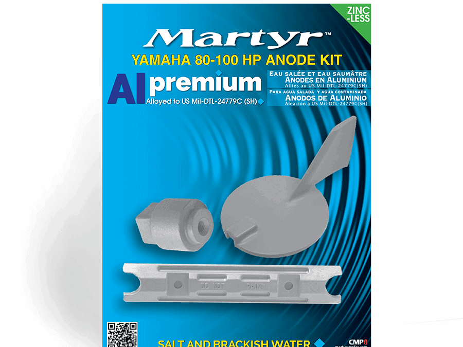 Martyr Anode Kit Aluminium Yamaha 80-100HP CMY80100KITA