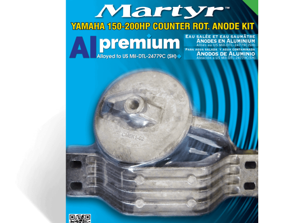 Martyr Anode Kit Aluminium Yamaha 150-200HP C/ROT CMY150CRKITA