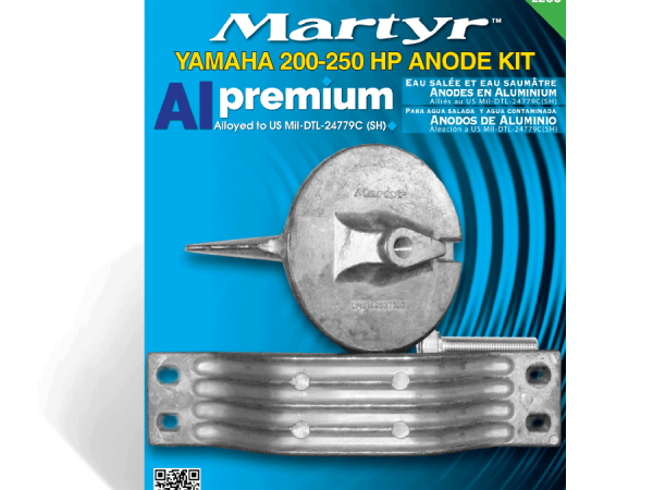 Martyr Anode Kit Aluminium Yamaha 200-250HP CMY200250KITA