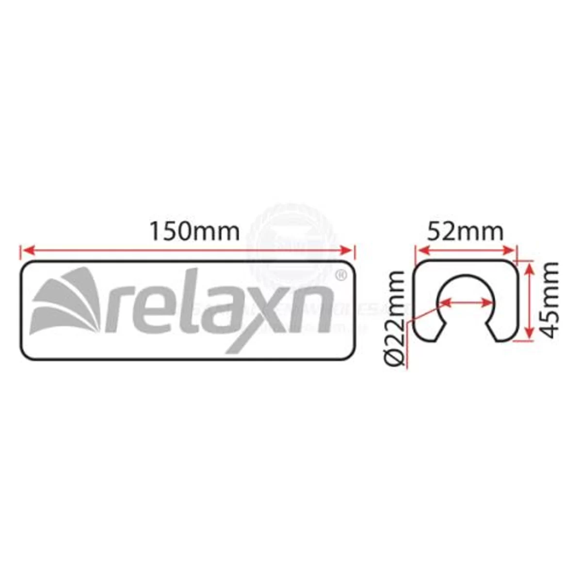 Relaxn Trim Tab Motor Support Dimensions