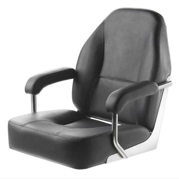 VETUS Boat Seat - MASTER in Cobalt/Dark Blue - 304 Stainless Steel / CHFASB