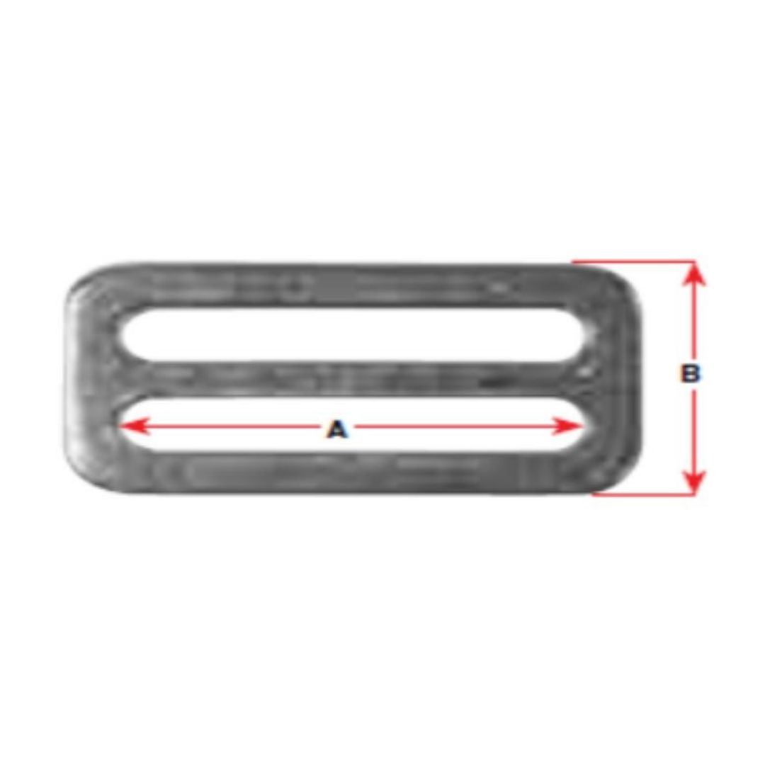 BLA Buckles – 316 Stainless Steel - Flat / 17mm x 25mm