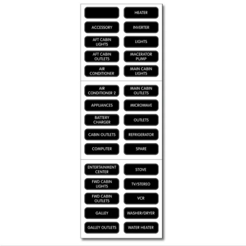 AC Panel Basic 30 Label Kit - Large