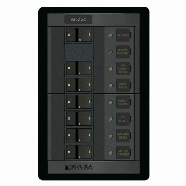 Blue Sea 230 Volt AC Main + 6 Positions