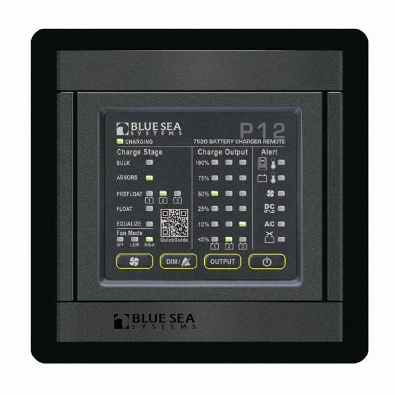 Blue Sea 360 Panel P12 Battery Charger LED Remote