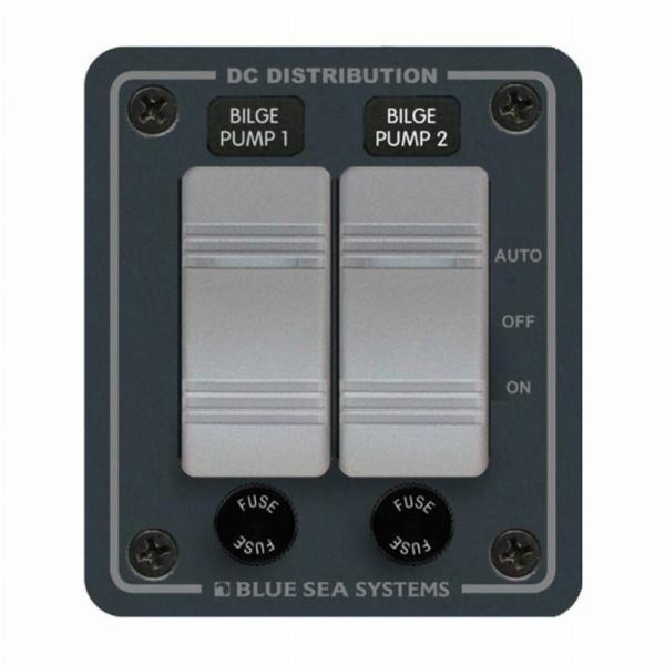 Blue Sea Contura Water-Resistant DC Panel - Bilge Pump Control 2 Position
